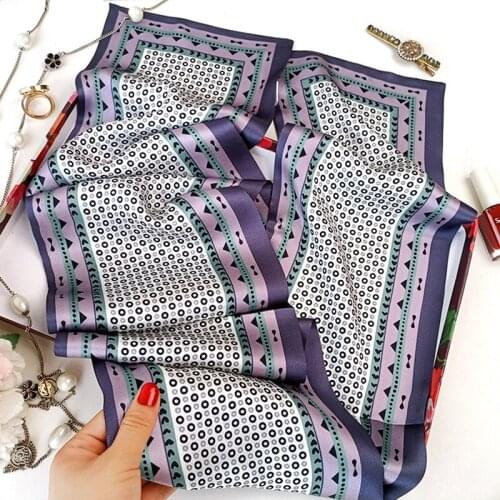 Long 100% Silk Neckerchief Necktie for Business Women Fashion Scarves Wraps Headband Hairband Hat Scarfs Luxury Double Layer