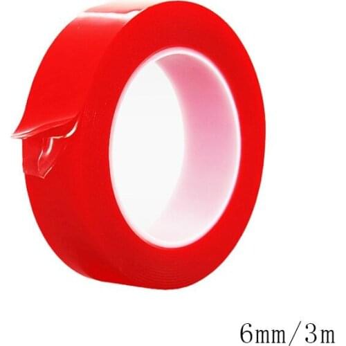 Junejour 1PC 6-20mm 3m Resistant Acrylic Double Sided Adhesive Strong PET Tape Roll Clear Sticker For Car/Cell Phone Repair New
