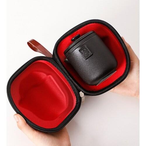 Ceramic Quick-passer Mug Outdoor Car Simple Portable One Pot Four Cups Travel Tea Set Business Trip