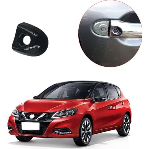 806441KK0D Car Replacement Door Lock Cover For-Nissan Juke & Micra Drivers Door Lock Cover with Key Hole Car Accessories Black