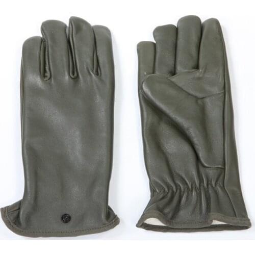 Gloves pure and genuine leather French with adjustable elastic