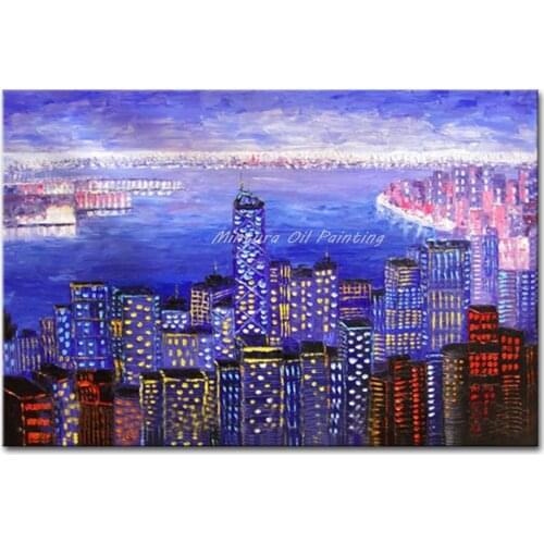 Hand-painted HongKong Arnaud Labgraph Palette Knife Oil Painting on Canvas Modern Home Decor living Room Hall Wall Art Picture