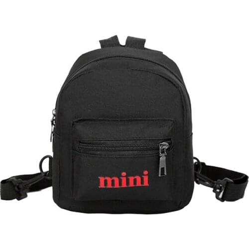 10PCS / LOT Women Mini Backpacks Nylon School Bags for Teenage Girls Casual Shoulder Bags Fashion Travel Female Letter Bag