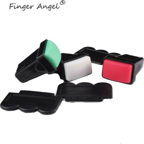 Finger Angel 1pcs Nail Art Stamper Metal Scraper Set 3 Colors Rubber Rectangle Nail Stamping Print Polish Transfer DIY Tools