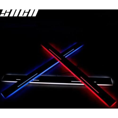 SNCN Trim Pedal LED Car Light Door Sill Scuff Plate Pathway Dynamic Streamer Welcome Lamp For Honda CR-V CRV 2015 - 2017 2018