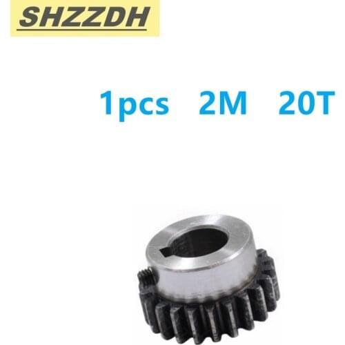 1 piece 2 modular gear 20 tooth inner hole 18mm keyway 6mm 2 mold gear spur gear material carbon steel 45 steel
