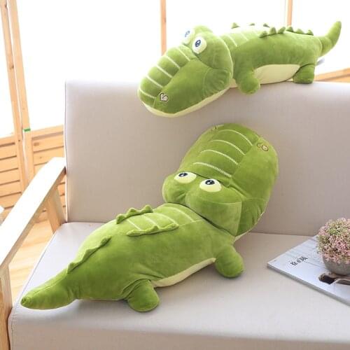 1pc 45-100cm Simulation Crocodile Plush Toys Stuffed Soft Animals Plush Cushion Pillow Doll Home Decoration Gift for Children