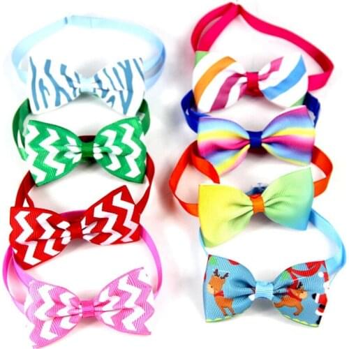 1Pcs Pet Dog Cat Necklace Adjustable Strap for Cat Collar Dogs Accessories Pet Dog Bow Tie Puppy Bow Ties Dog Pet Supplies