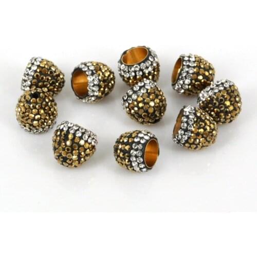 10PCS-50PCS/LOT 11x12mmm Popular Earrings Findings Rhinestone Beads Caps for DIY Making Earrings Dangle Parts