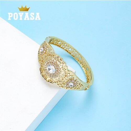 2020 AUG gold color bracelet Moroccan women wedding charm gold color color stone bracelet