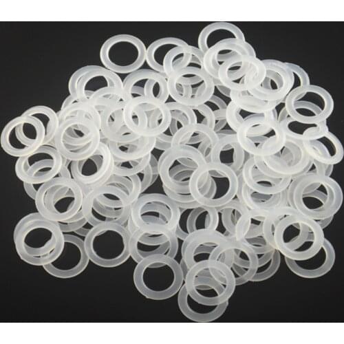 50pcs/bag Plastic Crochet Ring Hook DIY Knitting Circle Rings Plastic Pattern DIY Handbag Seat Cushion Materials Knitting Tools