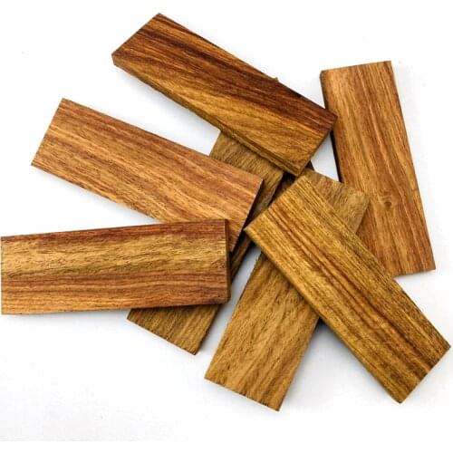 African Yellow Pear Wood for DIY Knife Handle Making Material / Knife Handle Patch Material 120x40x8mm