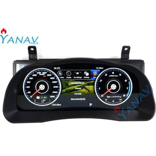 GPS Navigation instrument screen player For-Toyota Highlander 2015-2019 car Multimedia Android system LCD dashboard player