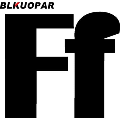 BLKUOPAR Ff Graphics Symbol Car Stickers Street Signs Motorcycle Decoration Car Door Protector Vehicle DIY Decal