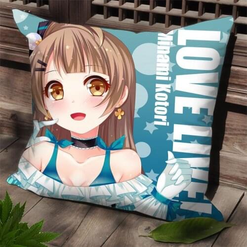 Hobby Express Love Live Minami Dakimakura Square Cushion Pillow Case Cover SPC71