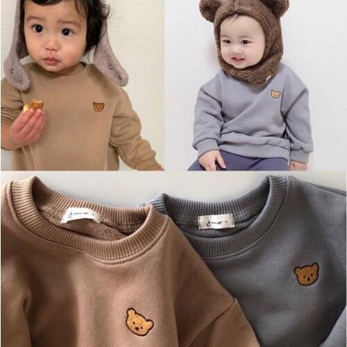 Kids Sweatshirts Baby Boys Long Sleeve Tops Toddler Bebe Toddler Girls Spring Autumn Cotton Sweatshirt Outfits