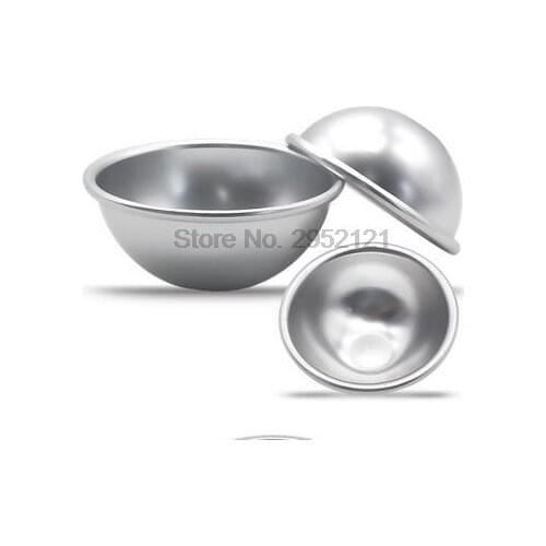 By dhl or ems 500sets 6pcs/set Bath Metal Aluminum Alloy Bath Mold 3D Ball Shape DIY Bathing Tool Accessories Creative Mold hot