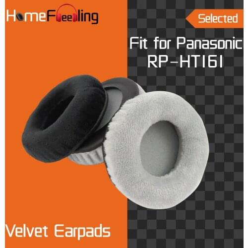 Homefeeling Earpads for Panasonic RP-HT161 Headphones Earpad Cushions Covers Velvet Ear Pad Replacement