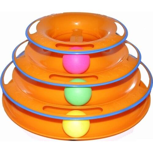 Game Plate Tower Disc Puzzle Circle Track Ball Turntablel Nip Entertainment Pet Supplies Accessories Cat Toys Interactive N