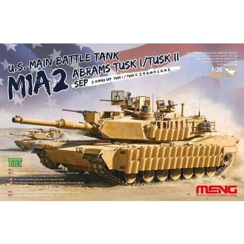 Meng Model 1/35 TS-026 U.S. Main Battle Tank M1A2 SEP Abrams Tusk I/Tusk II
