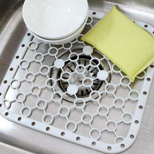 Sink Mat Creative Plastic Multi-purpose Sink Pad Sink Protector Vegetables Dish Sink Anti Slip Draining Board Insulation Pad