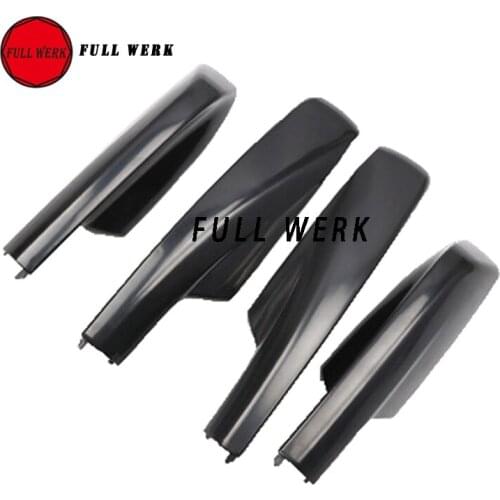 4pcs/set Black ABS Car Roof Luggage Carrier Rack Cover Trim for Highlander 01-07 Rack Rail End Protective Cap Shell Accessories