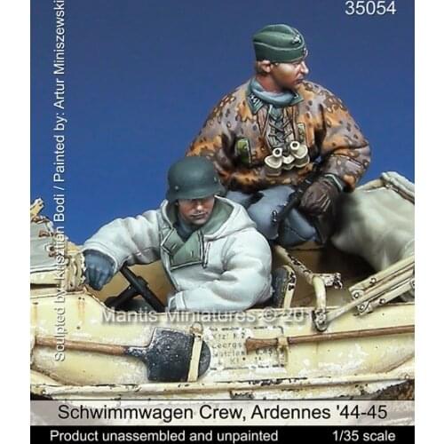 German resin soldiers of World War II Two German soldiers 1:35