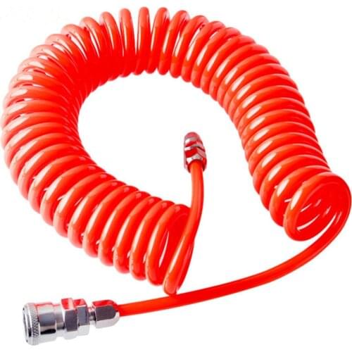 Spring Pipe 3M 6M 9M 12M OD 8mm x ID 5mm Polyurethane PU Air Compressor Hose Tube Pneumatic Hose Pipe for Compressor Air Tool