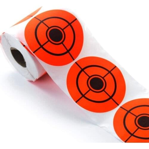 250pcs Diameter 7.5cm 3inch Shooting Targets Sticker Self Adhesive Reactive Targets for Shooting Gun Traning