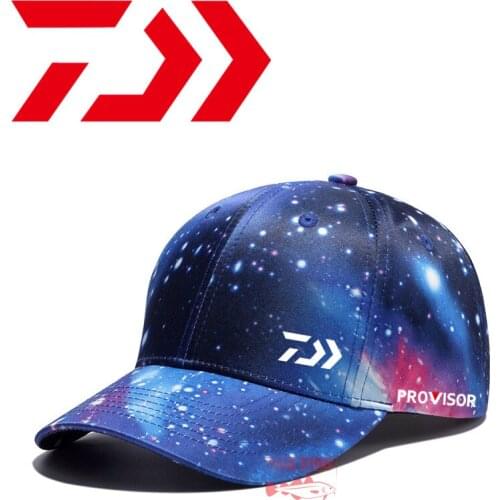 DAIWA Fishing Hat Mens Summer Outdoor Fishing Windproo Sunscreen Breathable Mountaineering Hat Camouflage Sun Hat Fishing Hat