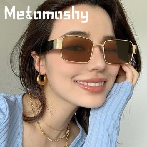 New Luxury Square Rectangle for Women Men Sunglasses Mens Fashion Square Driving Eyewear Travel Sun Glass UV400 Men Sunglass