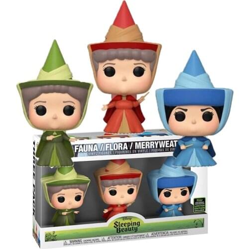 Sleeping Beauty Fauna Flora Merryweather #3 Action Figure Toys Collection Dolls Gifts for Children