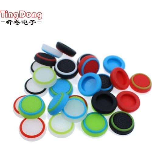 TingDong Silicone Analog Thumb Stick Grips Cover for Xbox 360 One Playstation 4 PS4 Pro Slim PS5 Gamepad Cap Joystick Cap Cover