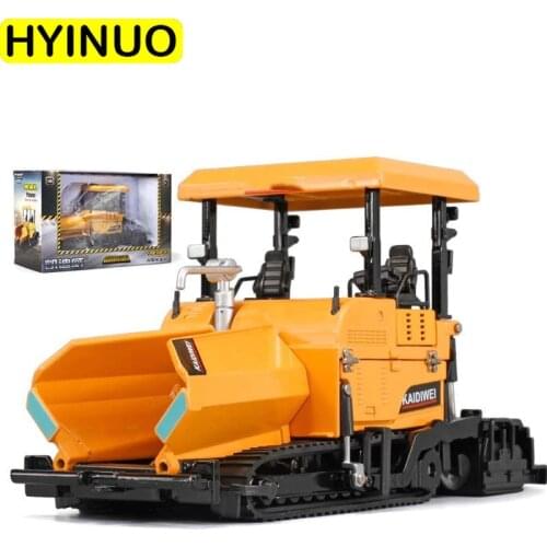 1/40 Scale Heavy Tracked mechanical car paving machine Alloy Metal Diecast Engineering Vehicle Dump truck model Kids Toys
