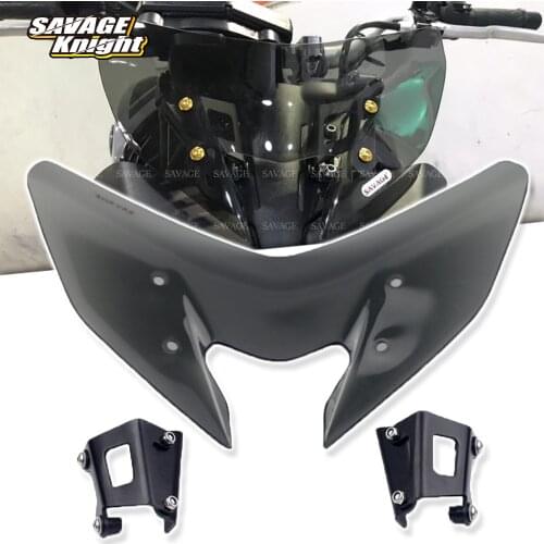 2020 Windshield Pare-brise For YAMAHA MT 09 MT09 MT-09 FZ09 FZ-09 2017-2019 Motorcycle Accessories Windscreens Wind Deflectors