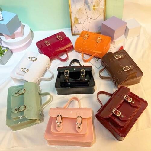 Jelly Handbags Womens Shoulder Bag PVC Mini Crossbody Bags for Women Small Cluth Purse Clear Transparent Messenger Bag