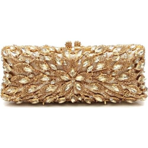 Good quality handbag ladies Bridal wedding party purse women evening party bag diamond luxury clutches elegant crystal purse