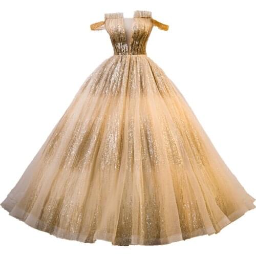 Slash rococo golden glitter ball gown long dress vintage medieval dress Renaissance princess Victoria dress