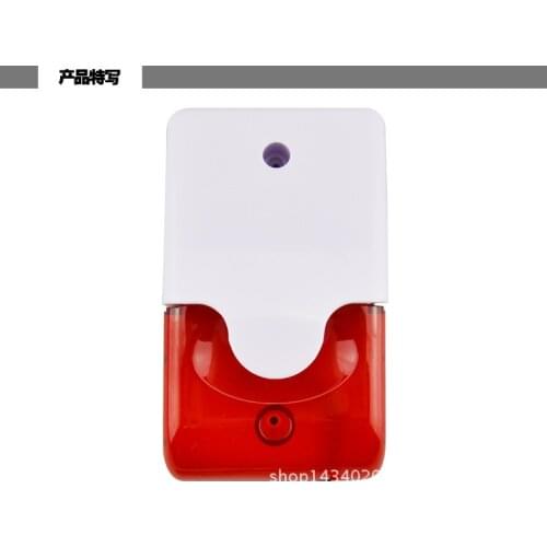 LED12V sound and light alarm sound and light siren burglar alarm horn with flashing horn wired alarm horn