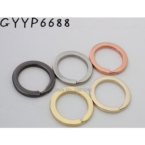 10-30pcs 5 colors Rose gold Thick Keyring Wholesale Car key ring Luggage Hardware Accessories o ring for bags