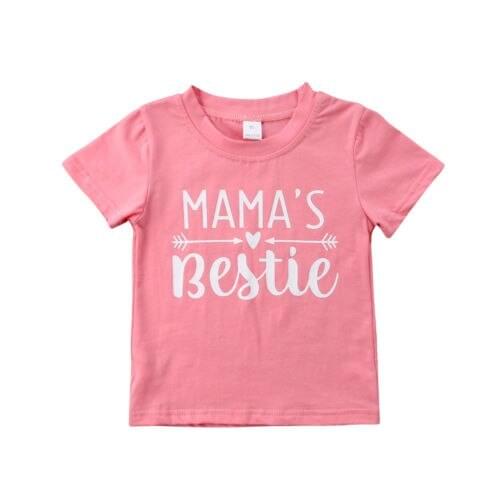 2018 Kids Girls Baby Short Sleeve Cotton T-shirt Tees T Shirts Tops Clothes