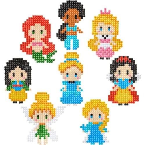 Diamond painting cartoon sticker 5D DIY art craft self-adhesive diamond painting by number kit rhinestone sticker for children