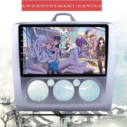 2din 9 Inch Android 10.0 6G+128G Car Dvd Gps For Ford Focus 2 2006-2011 With Wifi/gps Navi/fm/am Radio/bluetooth/ Tape Recorder