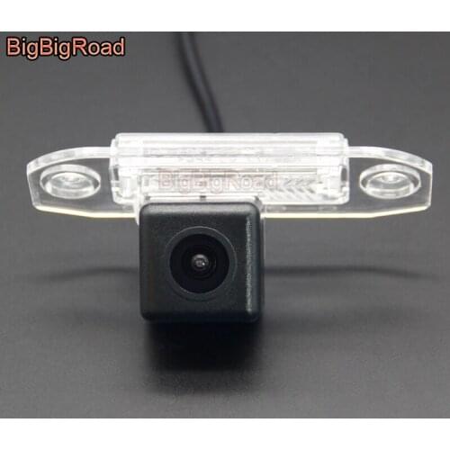BigBigRoad RCA & Original Factory Screen Monitor For Volvo S60 S60L V60 V70 XC70 S80 S80L CCD Night Vision Car Rear View Camera