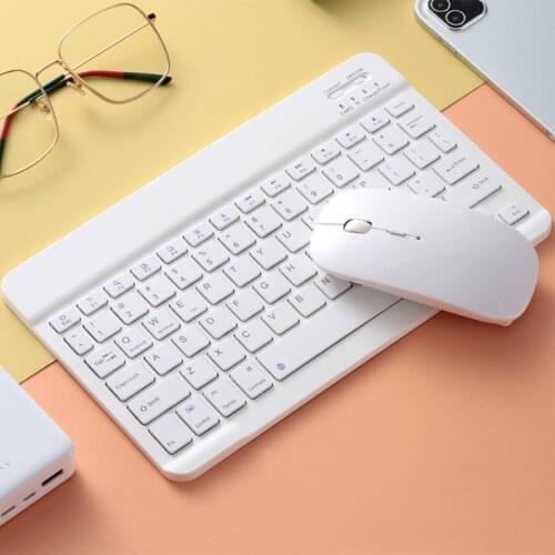 For iPad Bluetooth Keyboard Pro 11 Wireless Mini kawaii pink Keyboard and Mouse For Samsung Xiaomi blue iPad Keyboard Mouses