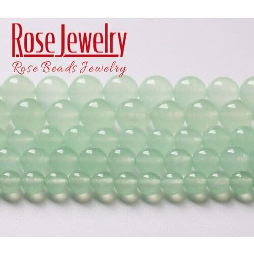 Natural Grape Green Jades Stone Beads Round Loose Beads For Jewelry Making DIY Bracelets Necklace Accessories 6 8 10 12 14mm 15"