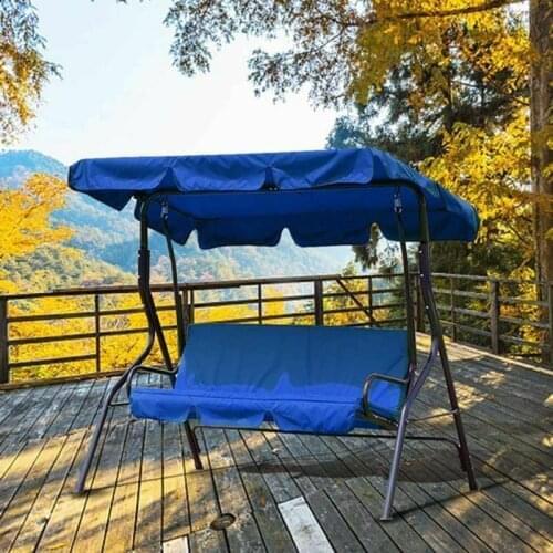 Swing Seat Canopy Cover 3-seater Outdoor Garden Terrace Waterproof Courtyard Suspension Multi-color Optional Household Sun Shadi