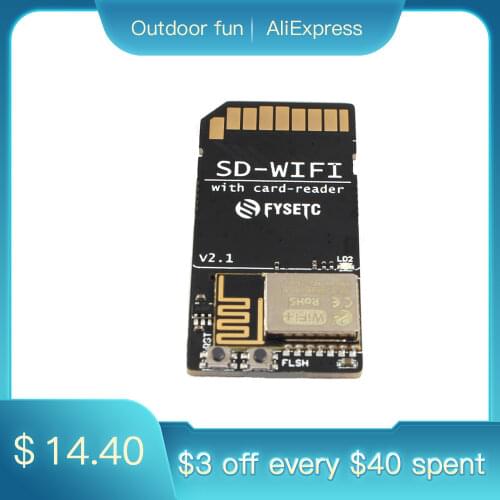 FYSETC SD-WIFI with Card-Reader Module run ESPwebDev Onboard USB to serial chip Wireless Transmission Module For S6 F6 Turbo