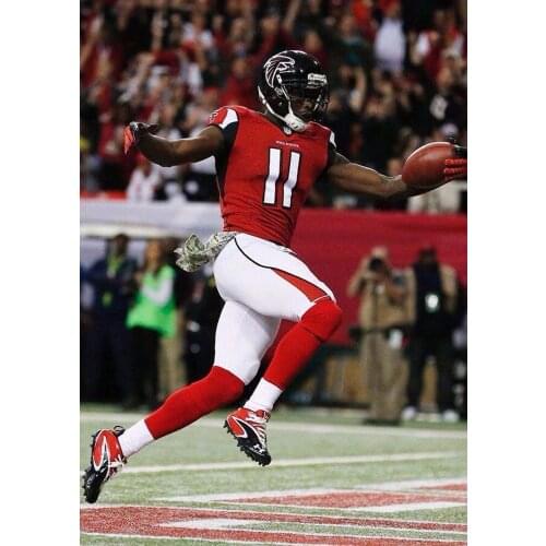 Julio Jones Football Player 3 Silk Fabric Wall Poster Art Decor Sticker Bright