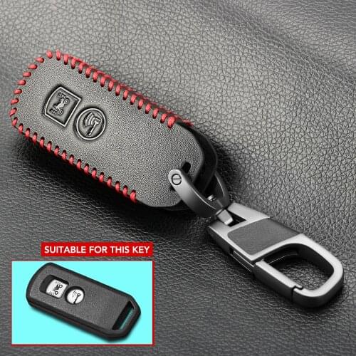 Leather Remote Control Key Case Cover For Honda PCX 150 hybrid X-ADV SH125 Scoopy SH300 Forza 125 300 Motor Scooter 2 Button